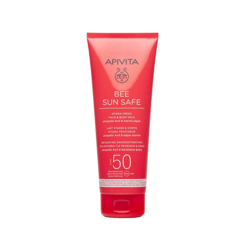 Apivita Bee Sun Safe Hydra Fresh Face & Body Milk Ενυδατικό Αντηλιακό Γαλάκτωμα για Πρόσωπο & Σώμα SPF50, 200ml