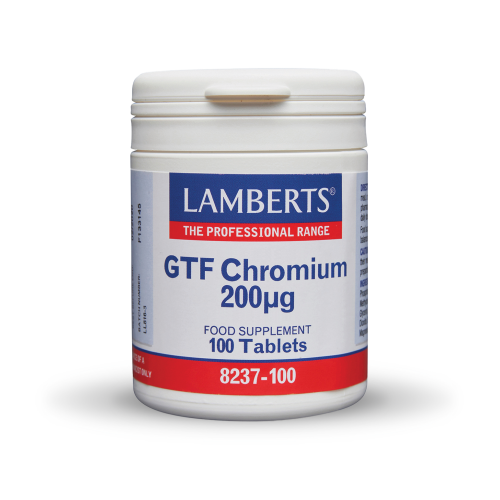 Lamberts GTF Chromium 200μg, 100tabs