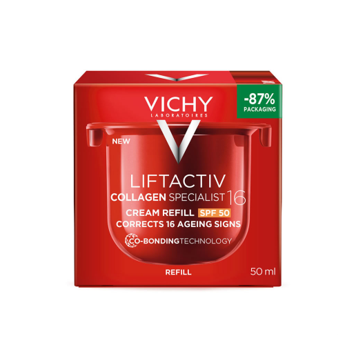 Vichy Liftactiv Collagen Specialist 16 REFILL Αντηλιακή Κρέμα Ημέρας Αντιγήρανσης με Αντηλιακή Προστασία SPF50, 50ml