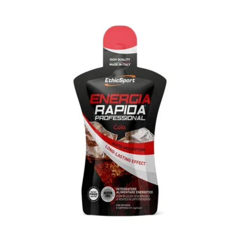 EthicSport Energia Rapida Professional Cola Ενεργειακό Tζελ Yδατανθράκων με Kαφεΐνη & Kάλιο, 50ml