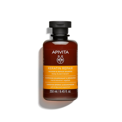 Apivita Keratin Repair Nourish & Repair Shampoo Σαμπουάν Θρέψης & Επανόρθωσης, 250ml