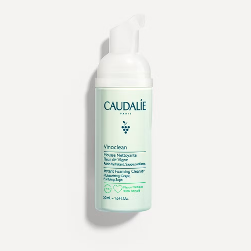 Caudalie Vinoclean Instant Foaming Cleanser Απαλός Αφρός Καθαρισμού Προσώπου, 50ml