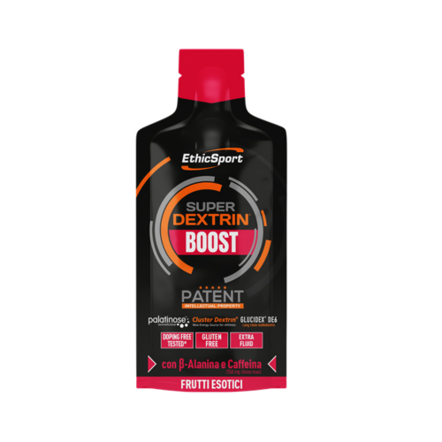EthicSport Super Dexrin Booster Exotic fruits Ενεργειακό Τζελ με Υδατάνθρακες Νέας Γενιάς, Βήτα-αλανίνη & Καφεΐνη Εξωτικά Φρούτα, 30ml