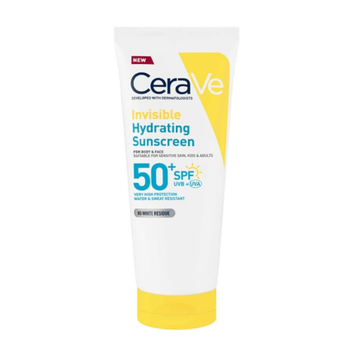 Cerave Invisible Hydrating Sunscreen Αντηλιακό για Πρόσωπο & Σώμα SPF50+, 75ml