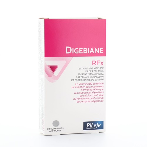 Pileje Digebiane RFx Συμπλήρωμα Διατροφής για Φυσιολογική Πέψη, 20 Δισκία Μασώμενα