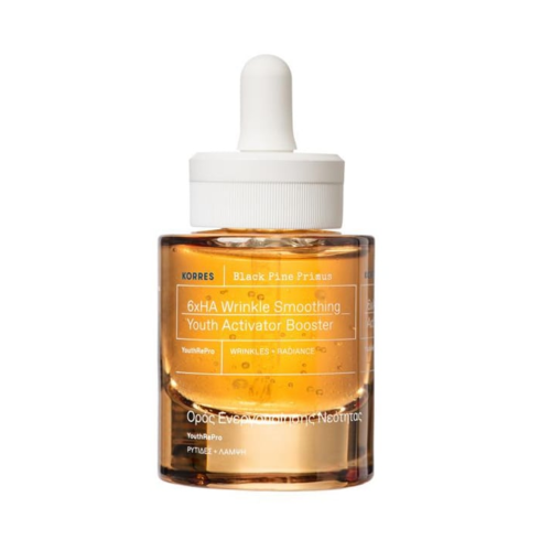 Korres Black Pine Primus 6xHA Wrinkle Smoothing Youth Activator Booster Ορός Ενεργοποίησης Νεότητας, 30ml