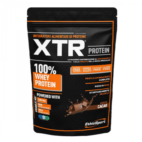 EthicSport XTR Whey Protein Cacao Πρωτεΐνη με γεύση Κακάο, 900gr