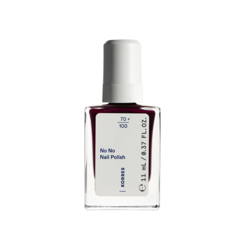 Korres No No Gloss Βερνίκι Νυχιών Μακράς Διαρκείας 59 Burgundy Red, 11ml