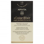 Apivita My Color Elixir Μόνιμη Βαφή Μαλλιών - No.1.0 Μαύρο, (50ml + 75ml +15ml)