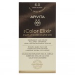 Apivita My Color Elixir Μόνιμη Βαφή Μαλλιών - No.6.0 Ξανθό Σκούρο, (50ml + 75ml +15ml)