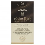 Apivita My Color Elixir Μόνιμη Βαφή Μαλλιών - No.4.0 Καστανό, (50ml + 75ml +15ml)