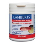 Lamberts Turmeric Fast Release Συμπλήρωμα Διατροφής με Κουρκουμά - 60ταμπλέτες