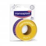 Hansaplast Soft Fixation Tape Υποαλλεργική Επιδεσμική Ταινία Χωρίς Λάτεξ 5m x 2,5cm, 1τεμ