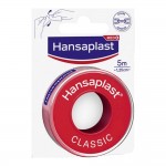 Hansaplast Classic Fixation Tape Επιδεσμική Ταινία Χωρίς Λάτεξ 5m x 1.25cm, 1τεμ
