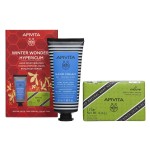 Apivita Winter Wonders Hypericum Promo Hand Cream Κρέμα Χεριών για Ξηρά & Σκασμένα Χέρια, 50ml & Natural Soap Φυσικό Σαπούνι με Ελιά, 125gr, 1σετ