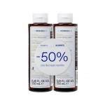 Korres Promo (-50% στο Δεύτερο Προϊόν) Σαμπουάν με Πρωτεΐνες Ρυζιού & Τίλιο για Λεπτά-Αδύναμα Μαλλιά, 2x250ml