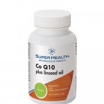Super Health Co Q10 Plus Linseed Oil Συμπλήρωμα Διατροφής με Αντιοξειδωτικές Ιδιότητες 30 Κάψουλες