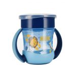 Nuk Mini Magic Cup Night Ποτηράκι με Χείλος & Καπάκι που Φωσφορίζει στο Σκοτάδι 6m+, 160ml