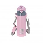 Ecolife Ανοξείδωτο Παγούρι Θερμός Kids Thermos Inox Big, 400ml, Χρώμα: Ρόζ, 1 τεμάχιο